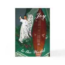 Ängel och bergdulcimer julhälsning