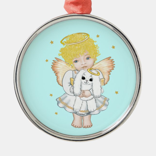 Angel och Bunny Ornament (Framsidan)