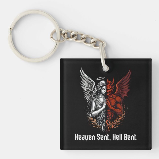 Angel och Djävulen halv himlen Sent helvetet Bent (Framsidan)