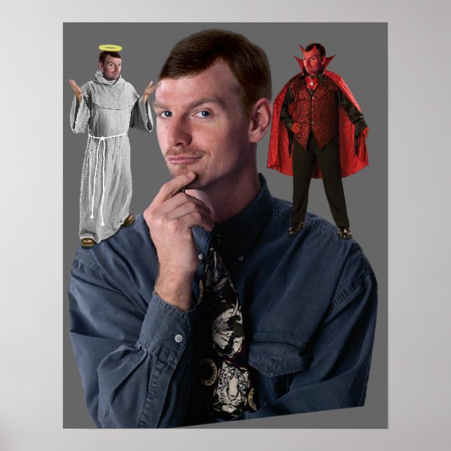 Angel och Djävulen på mina skuldrar Poster (Framsidan)