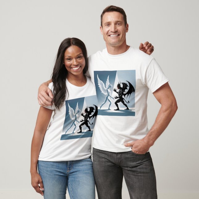 Angel och Djävulen T Shirt (Unisex)