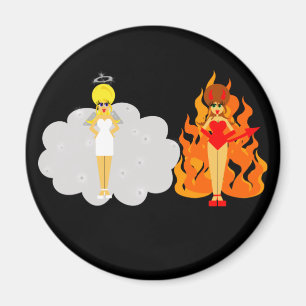 Ängel- och djävulenmagnet magnet