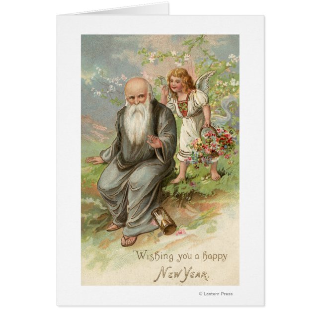 Angel och Far-tid nr 1 Hälsningskort (Framsidan)