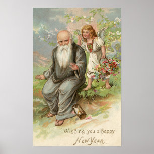 Ängel och far Time nr. 1 Poster