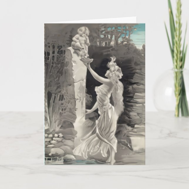 Ängel och gudinnan Alla hjärtans dag  Kort (Framsida)