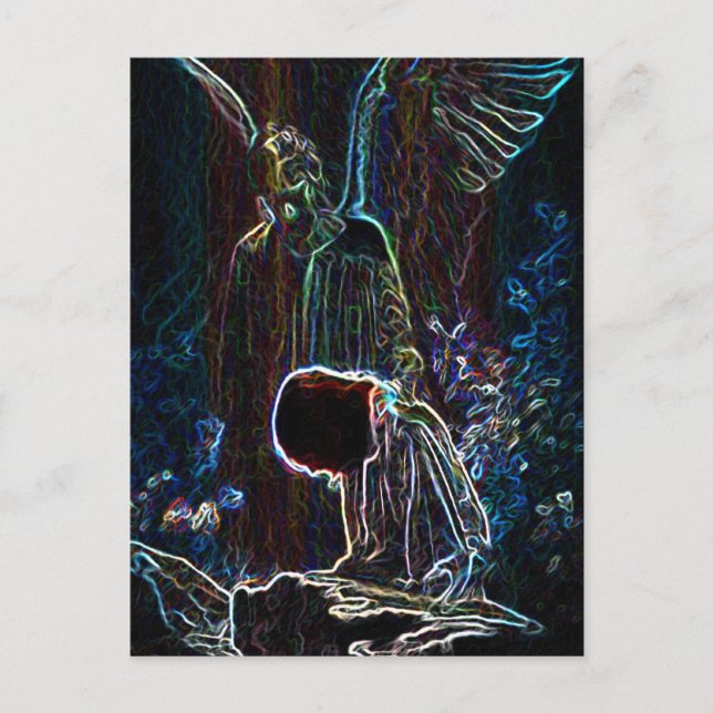Angel och Jesus Vykort (Framsida)