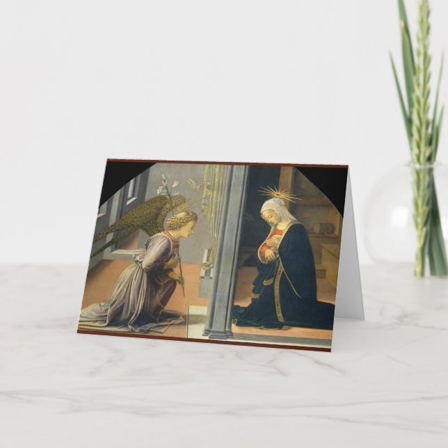 Angel- och Mary-julkort Helgkort (Framsida)