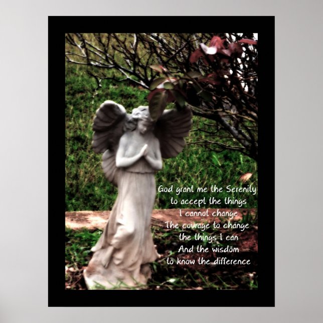 Angel och Serenity Prayer Poster (Framsidan)