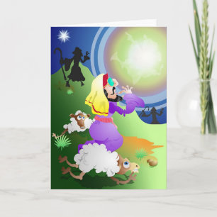 Angel och Shepherds Helgkort