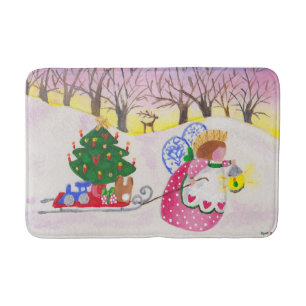 Angel och Sled Bathmat Badrumsmatta