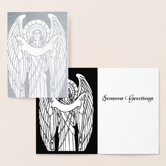 Angel of Advent Folierat Kort (Display)