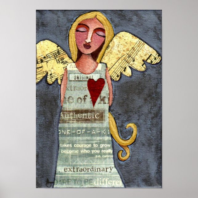 Angel of Courage-print Poster (Framsidan)