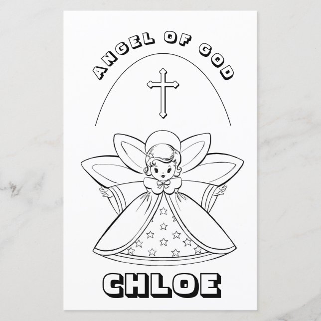 ANGEL OF GOD PRAYER FÄRGSIDA (Framsida)