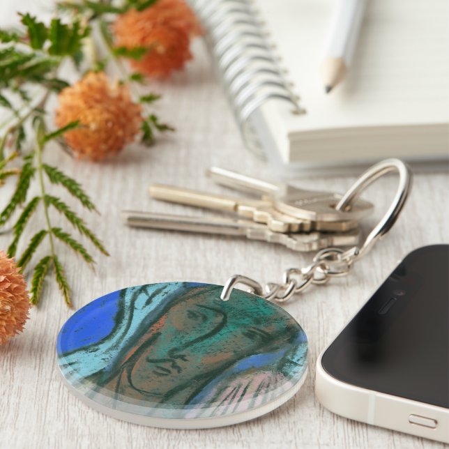 Angel of Happiness Keychain (Högra Framsidan)