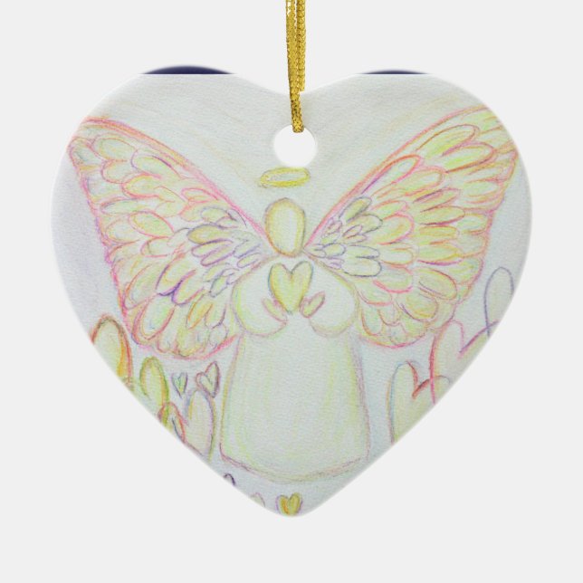Angel of Hearts Art Pendant Ornament (Framsidan)