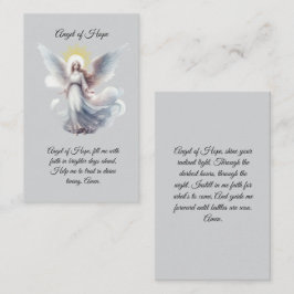 Angel of Hope Prayer Card Visitkort