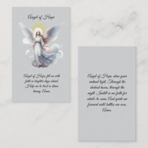 Angel of Hope Prayer Card Visitkort