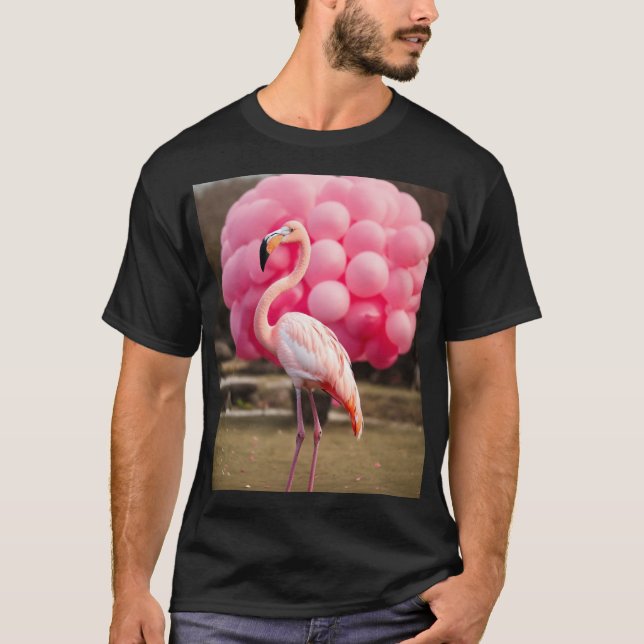 Angel of Peace Flamingo" T Shirt (Framsida)