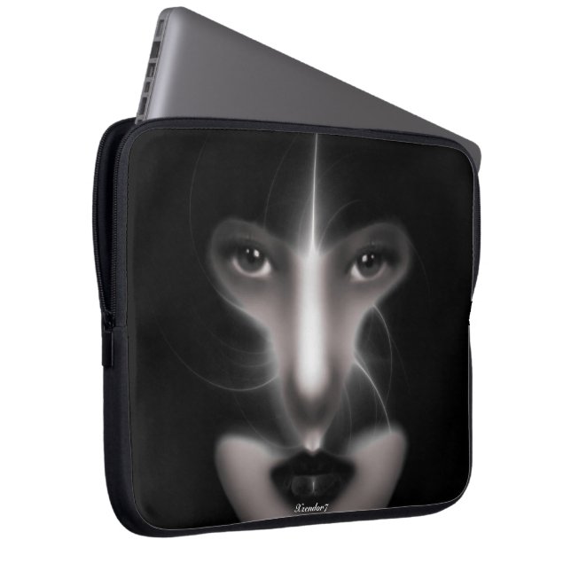 Angel Öga Fractal Art Laptop sleeve (Framsidan Höger)