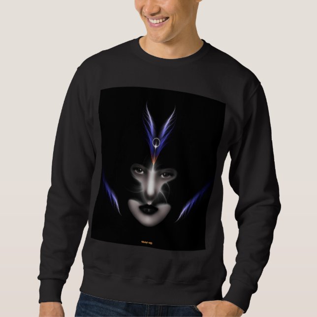 Angel Öga Vingar av Vind Basic Sweatshirt (Framsida)