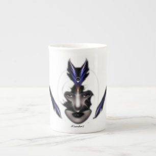 Angel Öga Vingar Vind Fractal Bone China Mugg Benporslin Mugg