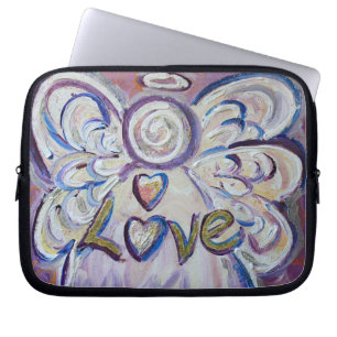 Angel Ord Kärlek Computer Sleeve Electronics Bag