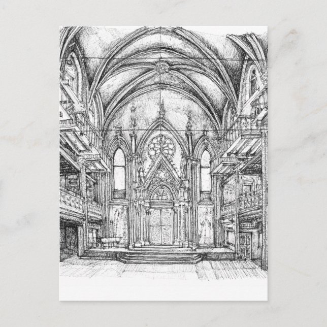 Angel Orensanz kort teckning (Framsida)