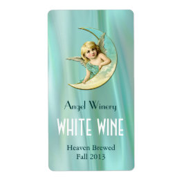 Angel på etiketterna Måne Home Made Vin Fraktsedel