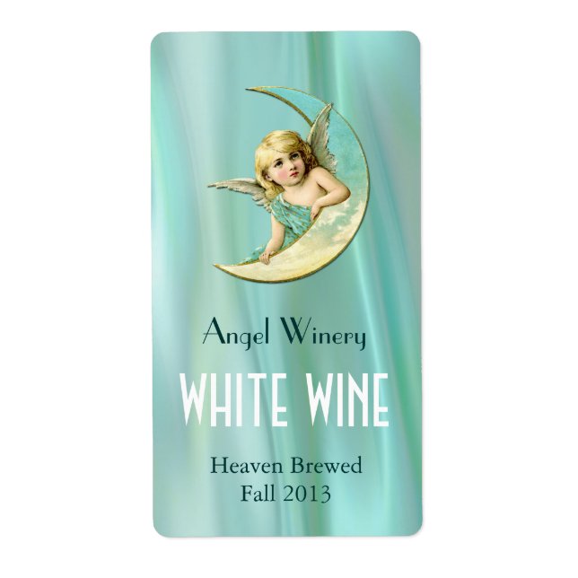 Angel på etiketterna Måne Home Made Vin Fraktsedel (Framsidan)