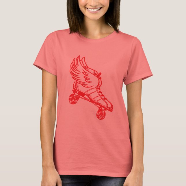 ängel på hjul tee (Framsida)