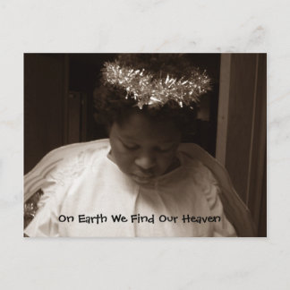 Ängel på jord vykort