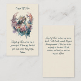 Angel på Kärlek Prayer Card Visitkort