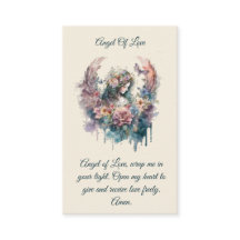 Angel på Kärlek Prayer Card