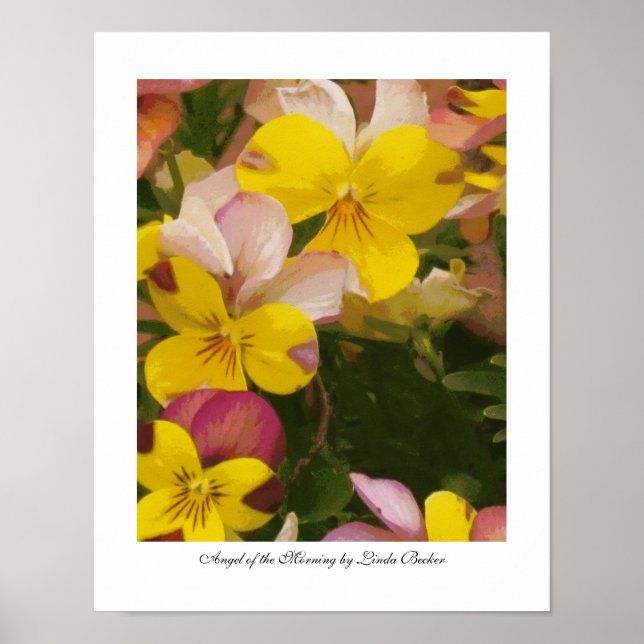 Angel på morgonutskriften av Linda Becker Poster (Framsidan)