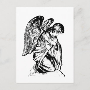 Angel på någon färg vykort