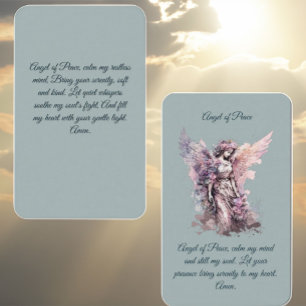 Angel på Peace Prayer Card Visitkort
