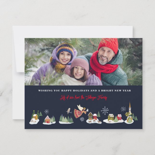 Angel Peace on Earth Photo jul 1 Photo Julkort (Framsida)