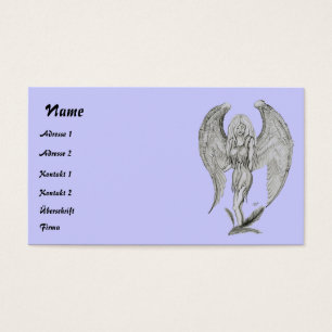 Angel Pencil teckning Visitkort