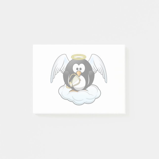 Angel Penguin på A Cloud Post-it Block (Framsida)