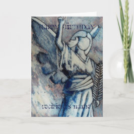 Angel Personlig Grattis på födelsedagen Art Card Kort