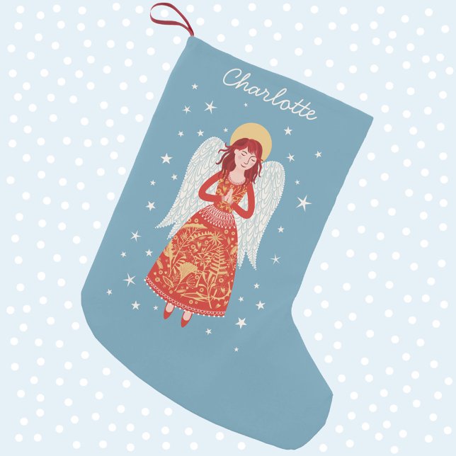 Angel Personlig Liten Julstrumpa (Skapare uppladdad)