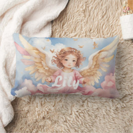 Angel Personlig Pillow för barn eller spädbarn Lumbarkudde