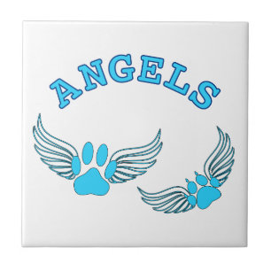 Angel Pet Tass i Blue Kakelplatta