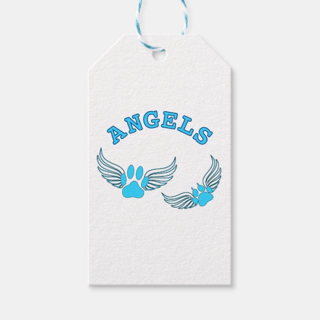 Angel Pet Tass i Blue Presentetikett (Framsidan)