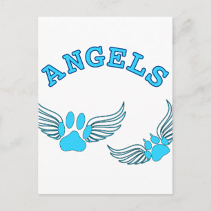 Angel Pet Tass i Blue Vykort
