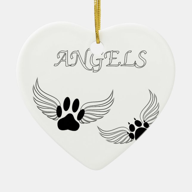 Angel Pet Tass Julgransprydnad Keramik (Framsidan)