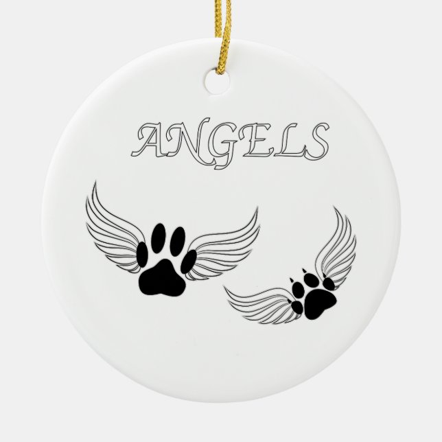 Angel Pet Tass Julgransprydnad Keramik (Framsidan)