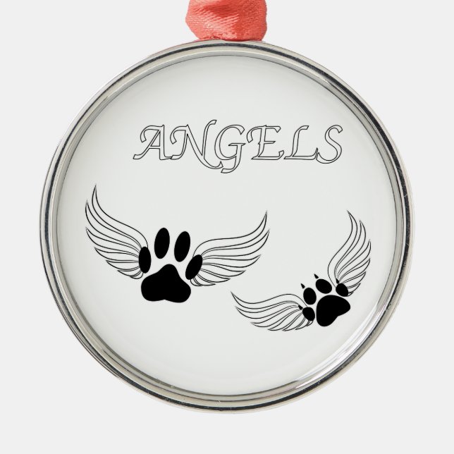 Angel Pet Tass Julgransprydnad Metall (Framsidan)
