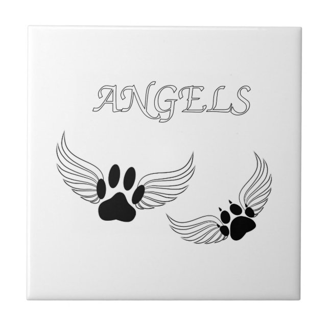 Angel Pet Tass Kakelplatta (Framsidan)