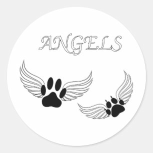 Angel Pet Tass Runt Klistermärke